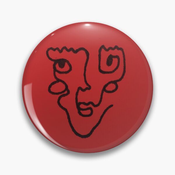 Item preview, ODIN line art portrait // RED designed and sold by BECCANONIE.