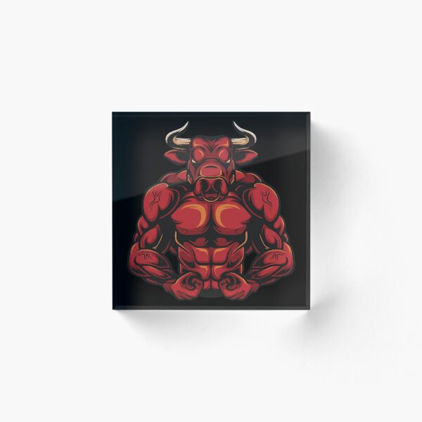 Aperçu de l'œuvre Taureau Fitness, Muscle, Body Building créée et vendue par Logic72.
