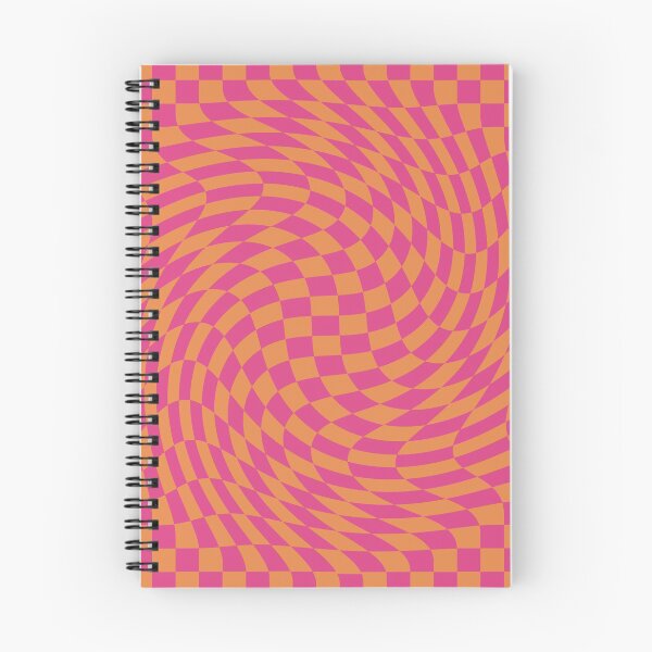 Item preview, Pink and Orange Checker Warp Pattern designed and sold by pacificdesign.