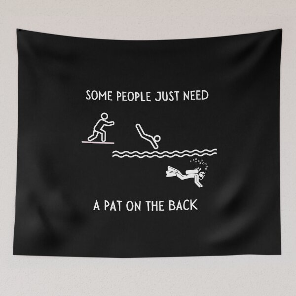 Item preview, Pat On The Back To Became a Diver designed and sold by Nostraw.