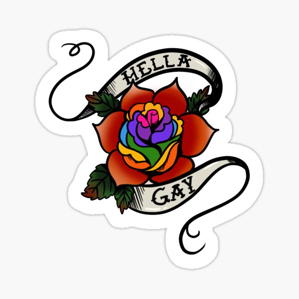 ubtle gay pride tattoo