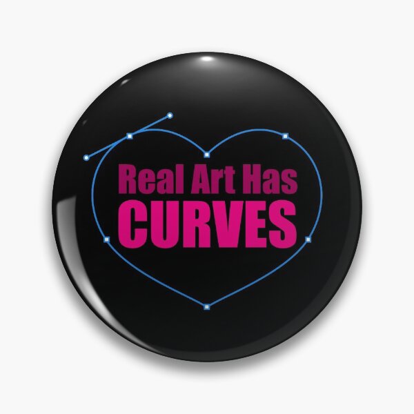 Item preview, Real Art Has Curves designed and sold by Facebook.com/ ArtByAmyMinori.