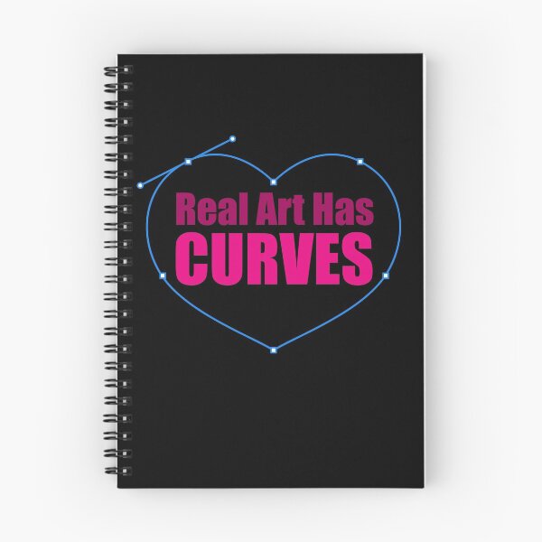 Item preview, Real Art Has Curves designed and sold by Facebook.com/ ArtByAmyMinori.