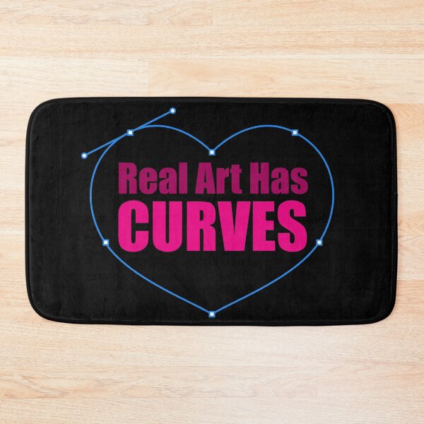 Item preview, Real Art Has Curves designed and sold by Facebook.com/ ArtByAmyMinori.