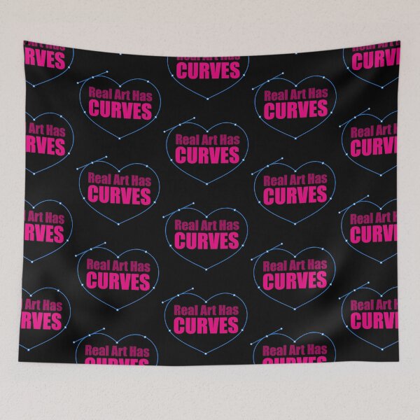 Item preview, Real Art Has Curves designed and sold by Facebook.com/ ArtByAmyMinori.
