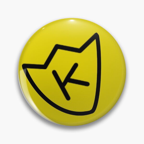 Item preview, Moxie! Leather Jacket Pin Yellow K Shield designed and sold by TrendingByMel.