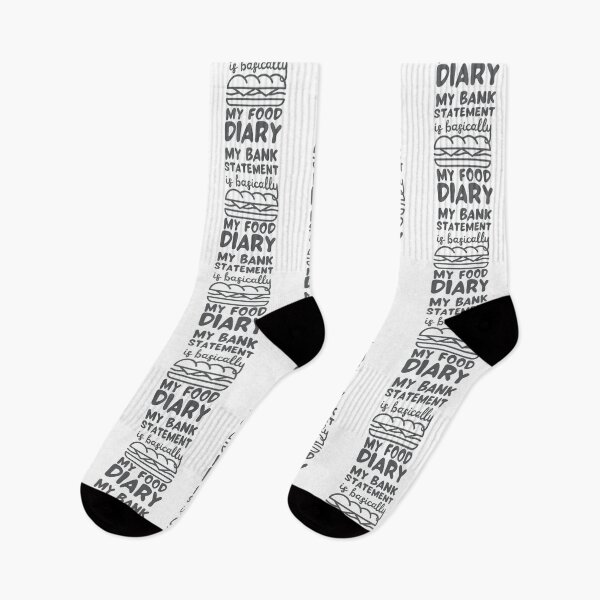 Item preview, My Bank Statement Is Basically My Food Diary Sandwich Black Design designed and sold by SweetAndSpice.
