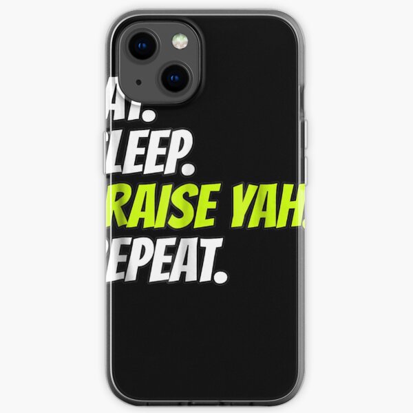 Eat-Sleep-Praise-Yah-Repeat-Tshirt-Hebrew-Israelite-Clothing iPhone Soft Case