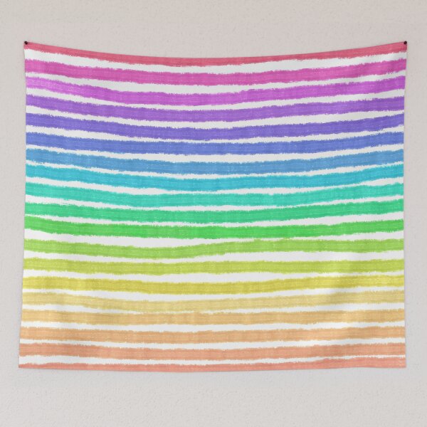 Item preview, Muted rainbow stripes designed and sold by Shelley Gilbert.