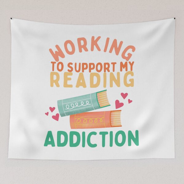 Item preview, Working to Support my Reading Addiction  designed and sold by Dollfacedesign.