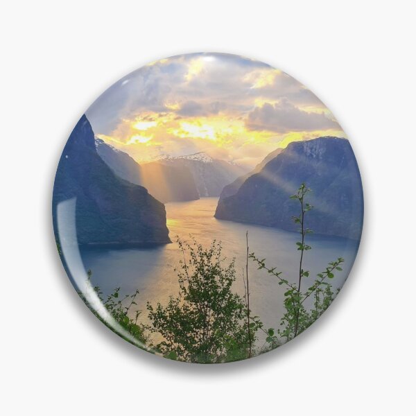 Item preview, Aurlandsfjord beautiful sunset designed and sold by TravCostas.