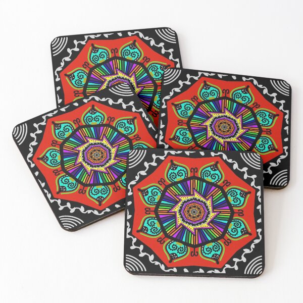 Item preview, Tribal rangoli mandala design  designed and sold by KratzKpr.