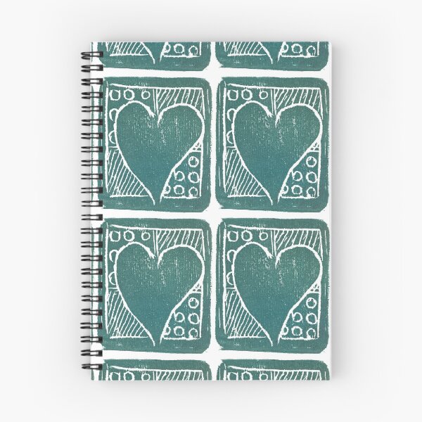 Item preview, Little Woodcut Heart pattern designed and sold by Hokusai's Kitten.