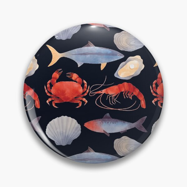 Item preview, Assorted Shellfish Seafood designed and sold by Alicia Chee.