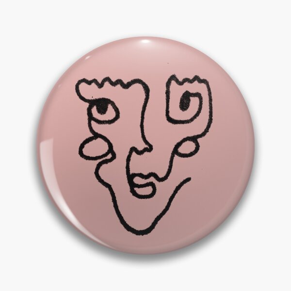Item preview, ODIN line art portrait // PINK designed and sold by BECCANONIE.