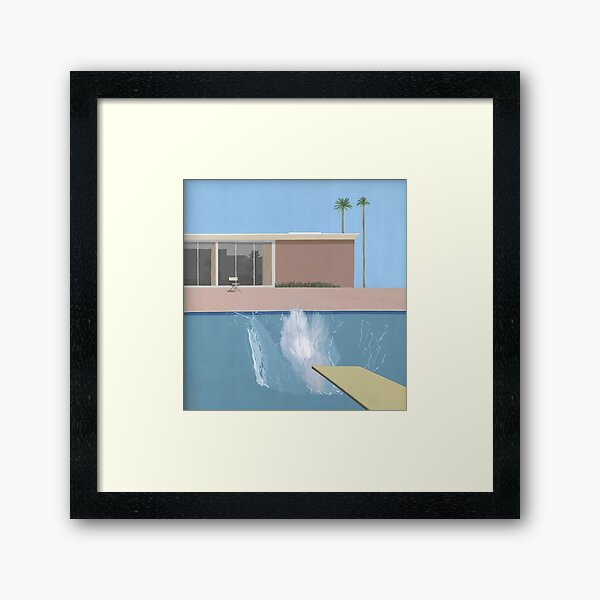 A Bigger Splash Pool | David Hockney Framed Art Print