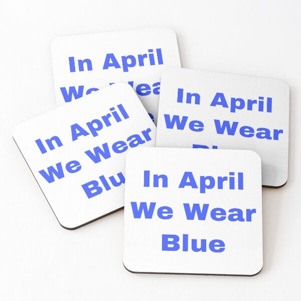 Item preview, In April We Wear Blue designed and sold by Yeewen88.