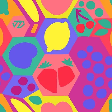 Artwork thumbnail, Definitely Fruity pattern by ForGoodnessJake