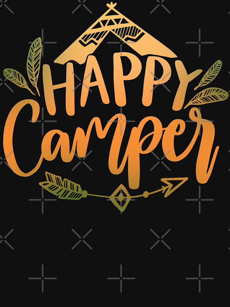 Thumbnail 7 of 7, Classic T-Shirt, Happy Camper Boho Camping Design designed and sold by Dollfacedesign.