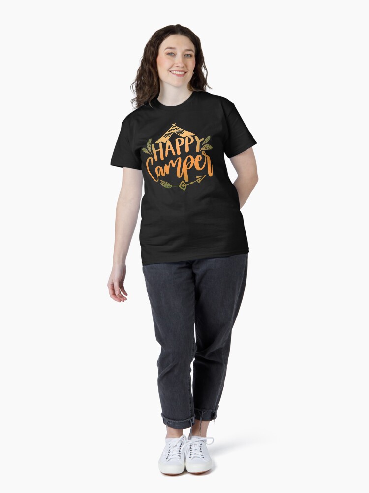 Thumbnail 4 of 7, Classic T-Shirt, Happy Camper Boho Camping Design designed and sold by Dollfacedesign.