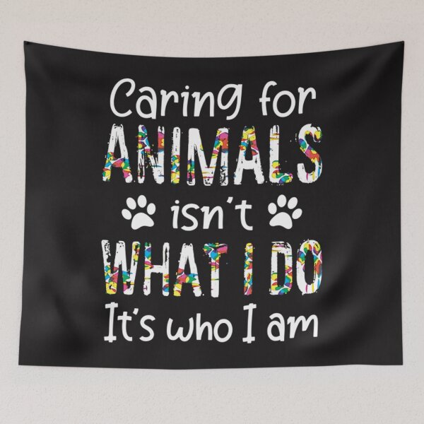 Item preview, Funny Caring For Animals Isn't What I Do It's Who I Am designed and sold by Jeronim.
