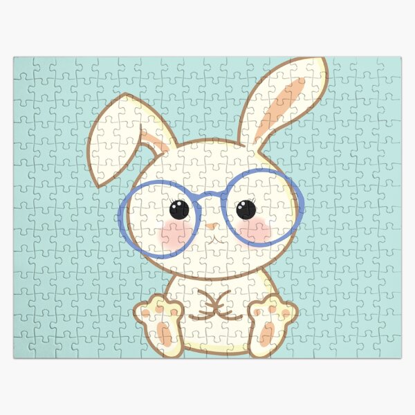 Artikel-Vorschau von Kaninchen mit Brille - Niedlicher kawaii Hase mit Brille, designt und verkauft von CoolSkin.