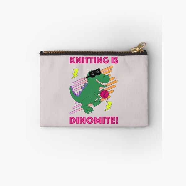 Item preview, Knitting is Dinomite! designed and sold by robenster.