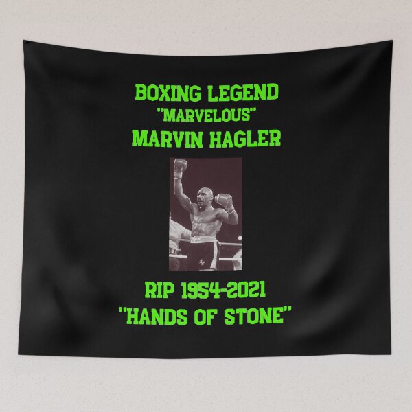 Item preview, RIP Marvelous Marvin Hagler Hands Of Stone designed and sold by WoodburyLake.