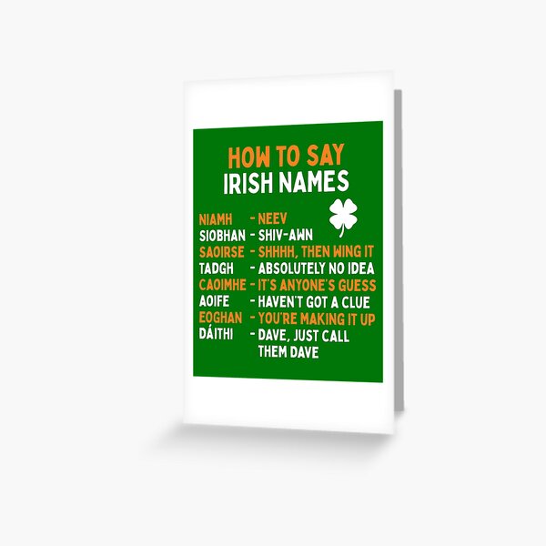 Item preview, How To Say Irish Names designed and sold by el-em-cee.