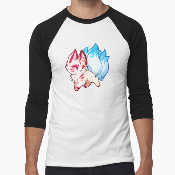 A Cute Kitsune Baseball ¾ Sleeve T-Shirt