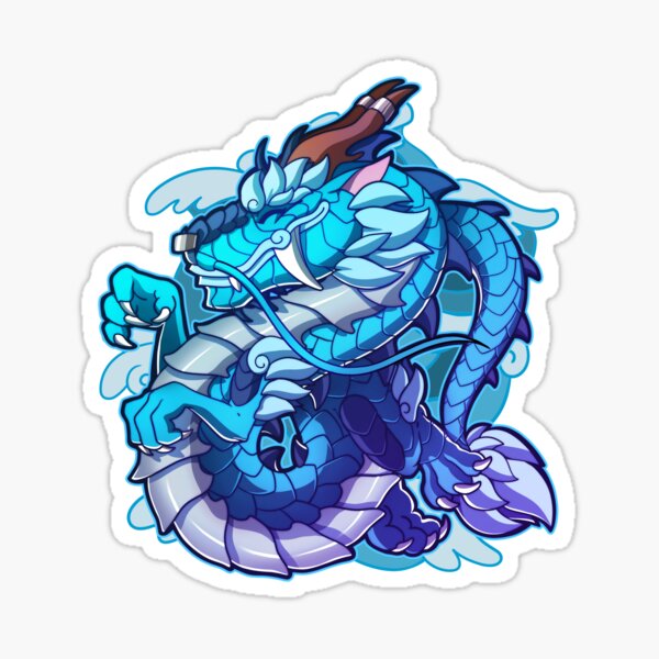 A Cute Asian Dragon Sticker