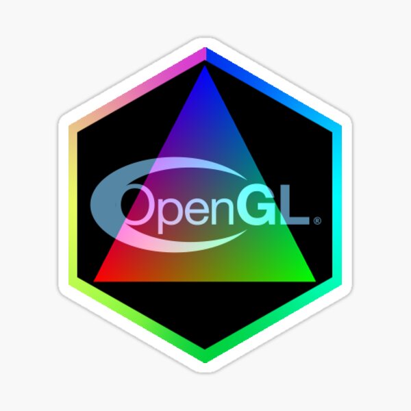 Aperçu de l'œuvre Hexagone OpenGL créée et vendue par JFKsStickers.