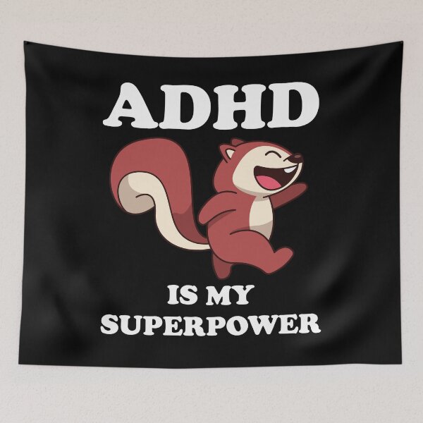 Item preview, ADHD Squirrel Is My SuperPower Funny ADHD Awareness designed and sold by wdyoungblood.