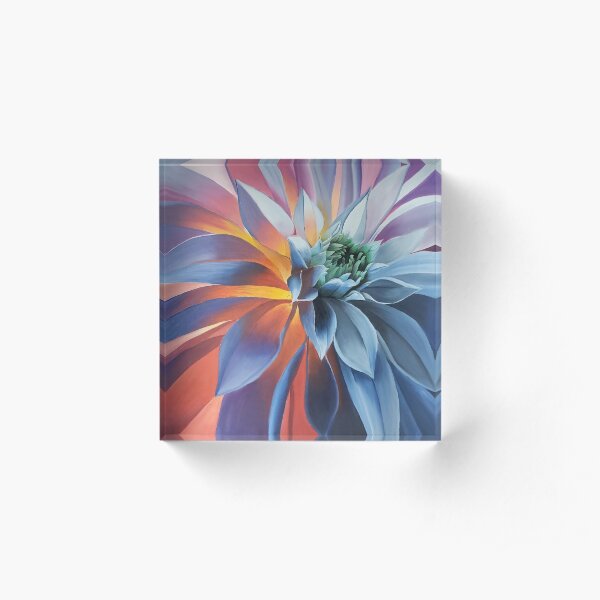 Flower Acrylic Block