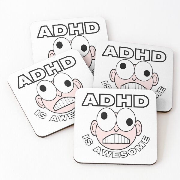 Item preview, ADHD is Awesome designed and sold by Square Root of Squid.