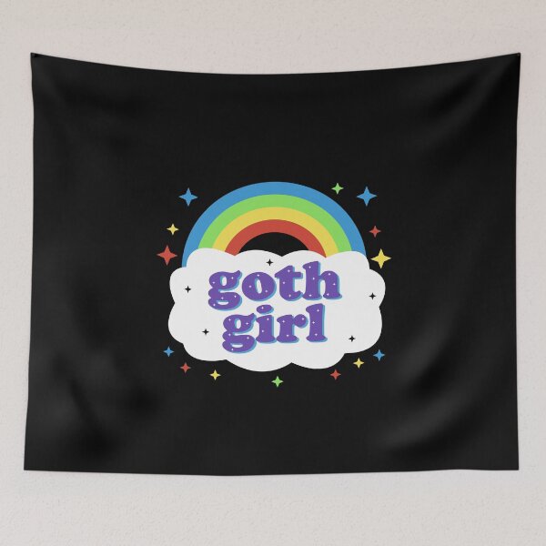 Item preview, Goth Girl Cute Kawaii PastelGoth Rainbow designed and sold by el-em-cee.