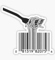 spaghetti bar code Sticker