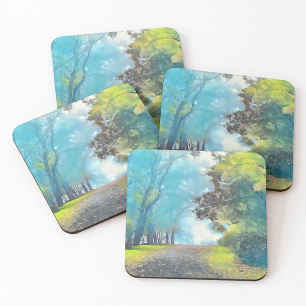 Item preview, GALATHI Autumn Road Green - Roadtrip designed and sold by Galathi Designs.