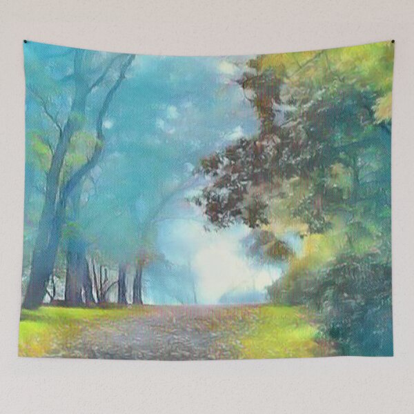 Item preview, GALATHI Autumn Road Green - Roadtrip designed and sold by Galathi Designs.