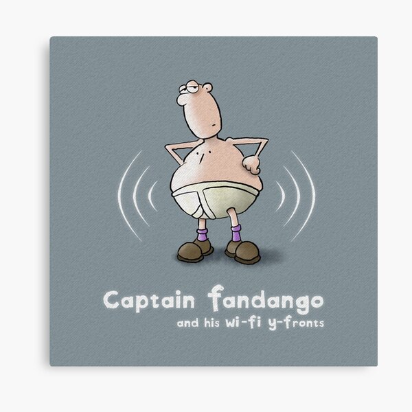 Captain Fandango and his Wi-Fi Y-Fronts Canvas Print