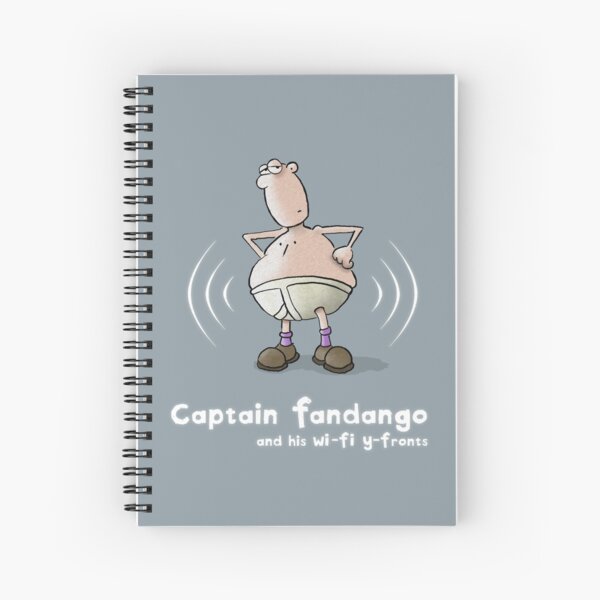 Captain Fandango and his Wi-Fi Y-Fronts Spiral Notebook