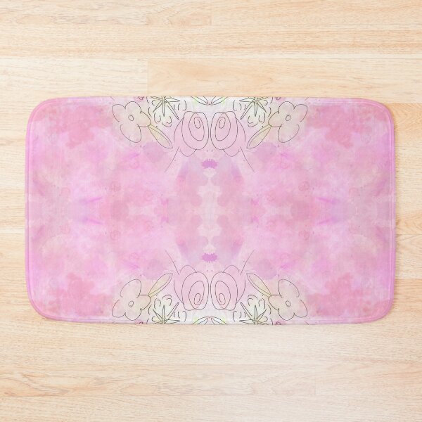 Item preview, Spring Flowers Pink Half Medallions  designed and sold by Designs By YL.
