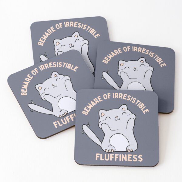 Item preview, Beware of Irresistible Fluffiness Cat designed and sold by Dollfacedesign.
