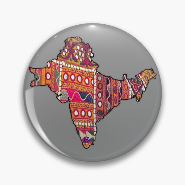 Item preview, South Asia Map + Mirror Fabric designed and sold by Dania Shoaib.