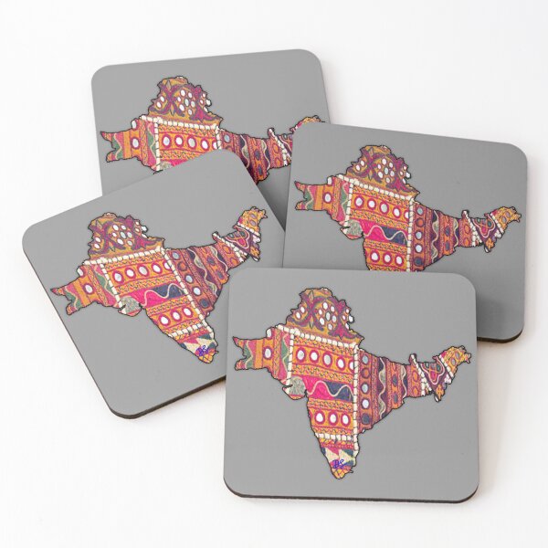 Item preview, South Asia Map + Mirror Fabric designed and sold by Dania Shoaib.