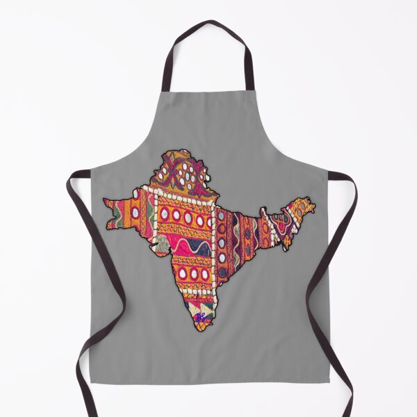 Item preview, South Asia Map + Mirror Fabric designed and sold by Dania Shoaib.