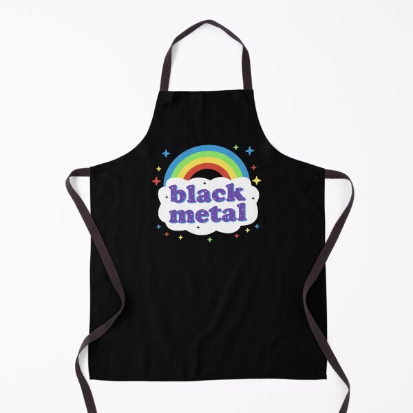 Item preview, Black Metal Funny Kawaii Rainbow designed and sold by el-em-cee.