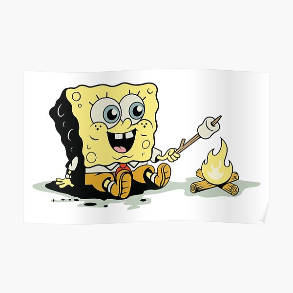 Póster «Bob Esponja con fuego» de Qees Redbubble