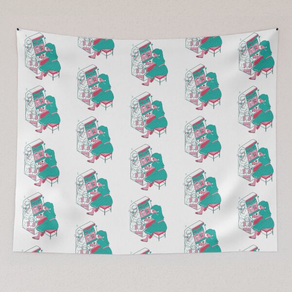 Item preview, Retro Arcade Girl (white) designed and sold by CynthSky.