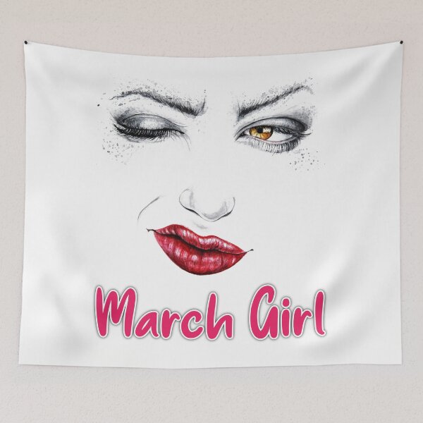 Item preview, Womens March Girl Wink Eye designed and sold by sasijaya.